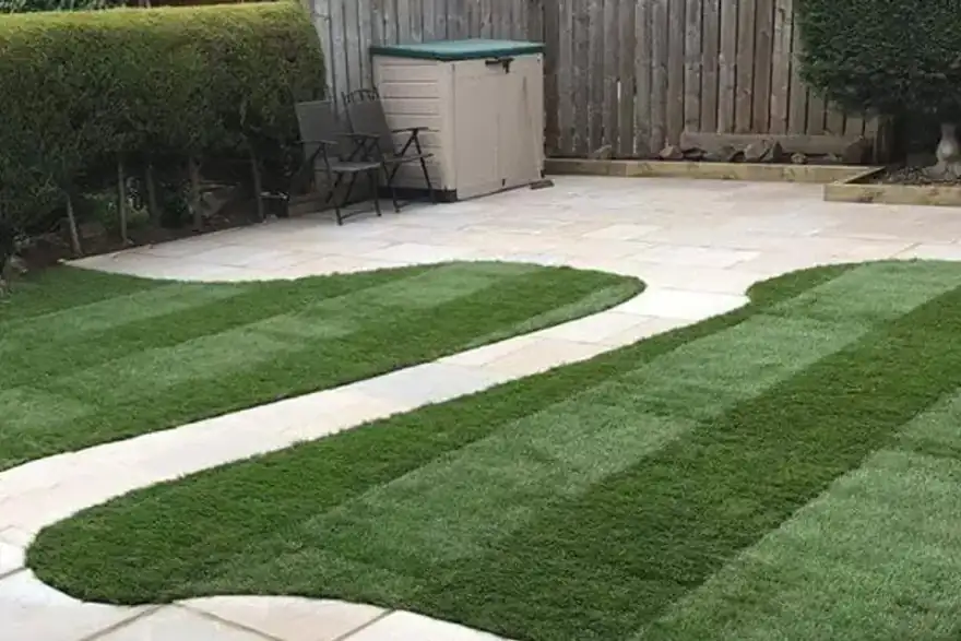 Artificial grass installation by J R Stephenson Landscaping Ltd